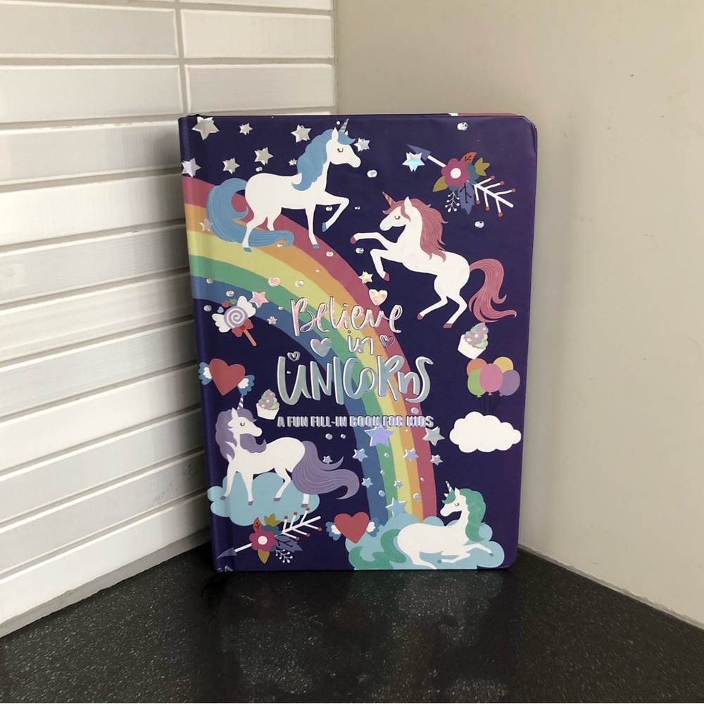 Believe in Unicorns hardcover fun kids My Gratitude journal